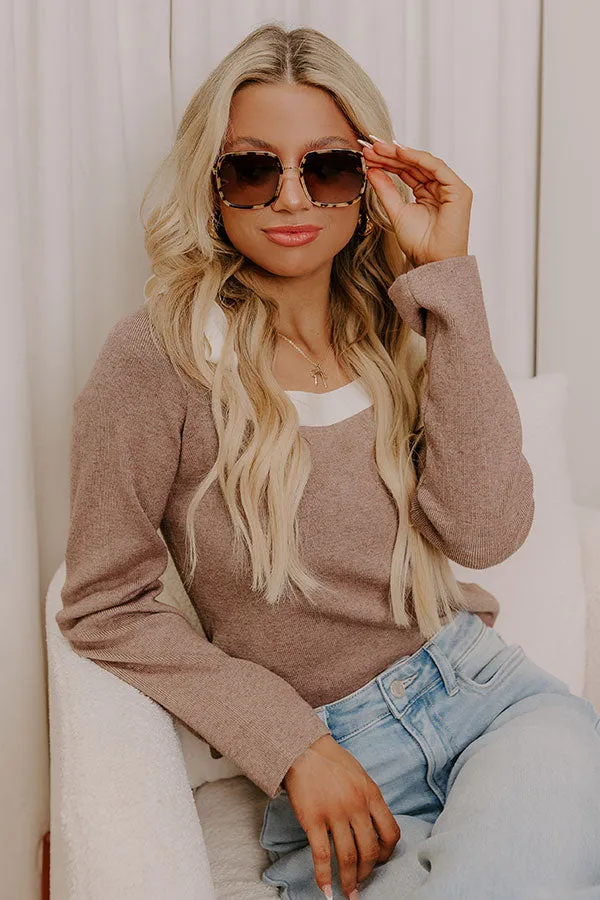 Freyrs Cosmo Square Sunglasses in Milky Tortoiseshell sold by Impressions product image thumbnail 2