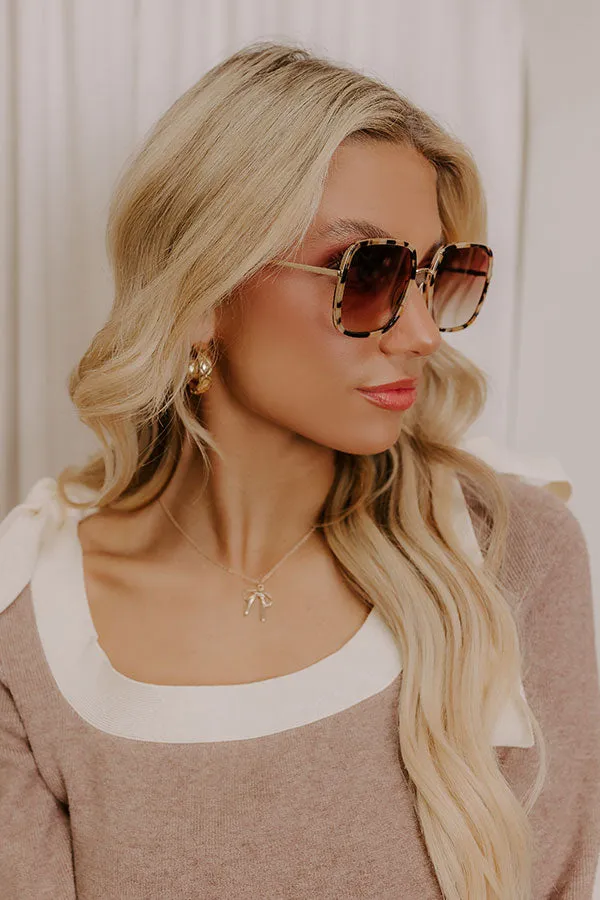 Freyrs Cosmo Square Sunglasses in Milky Tortoiseshell sold by Impressions product image thumbnail 3