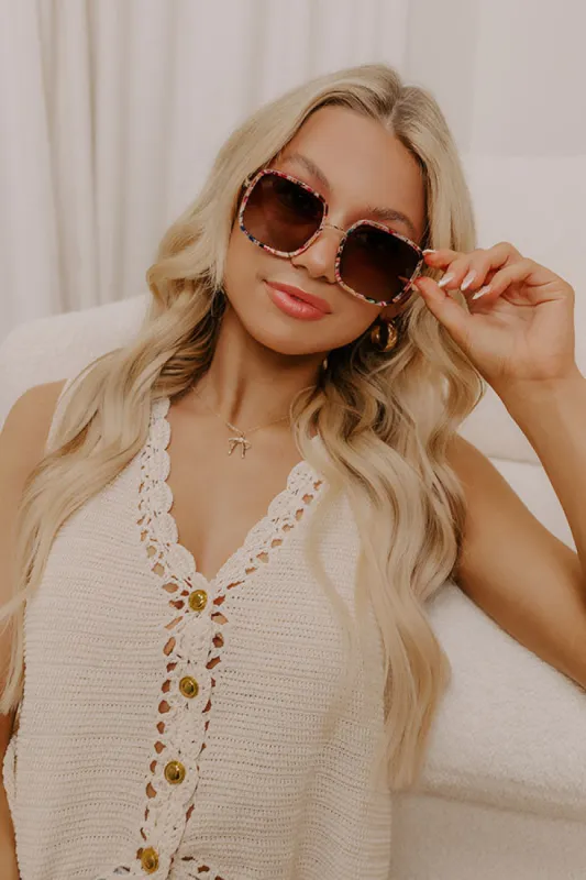 Freyrs Cosmo Square Sunglasses in Rose Tortoiseshell sold by Impressions