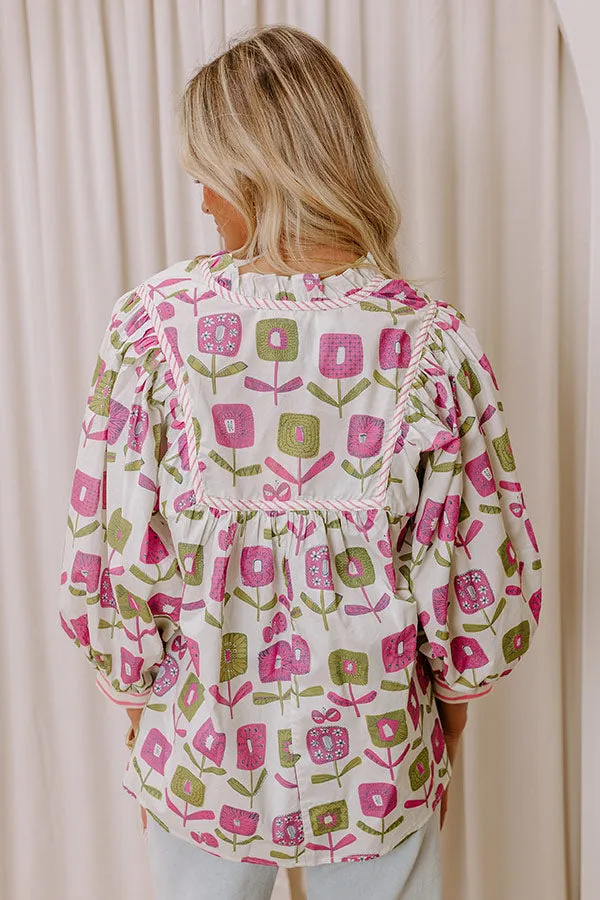 Spring Energy Floral Top sold by Impressions product image thumbnail 5