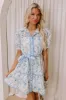 Sweet Embrace Floral Eyelet Mini Dress sold by Impressions