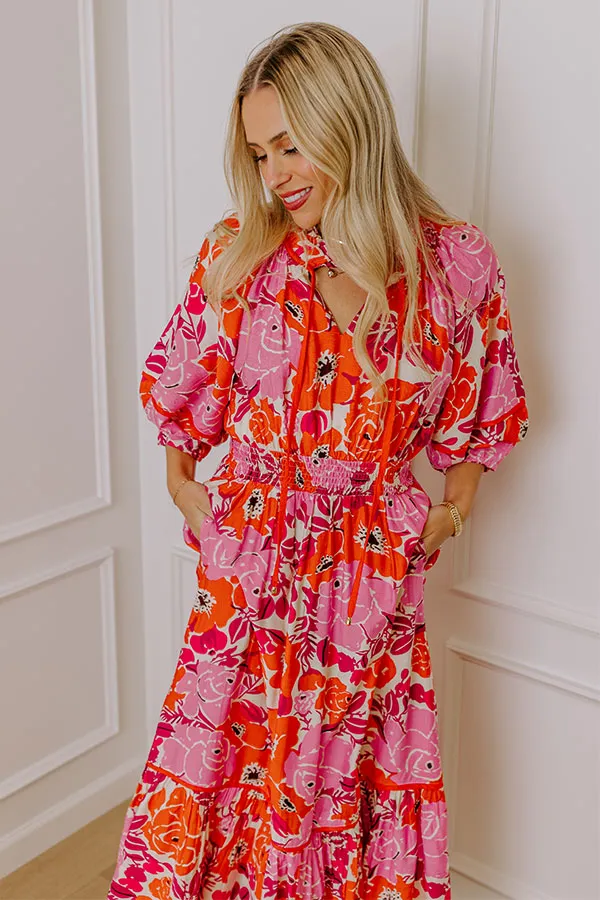 Chasing Sunsets Floral Maxi Dress sold by Impressions product image thumbnail 2