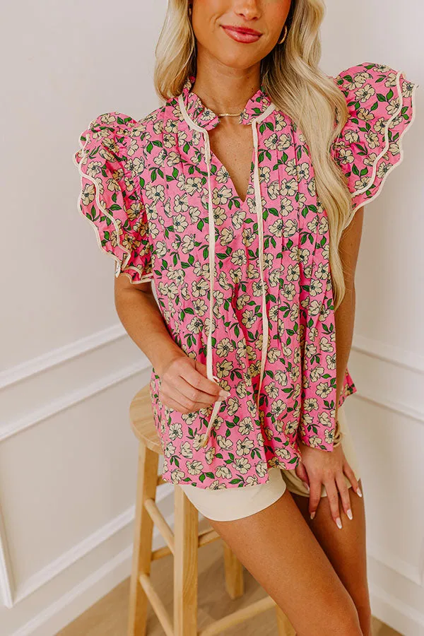 Brunch On The Patio Floral Top sold by Impressions product image thumbnail 3