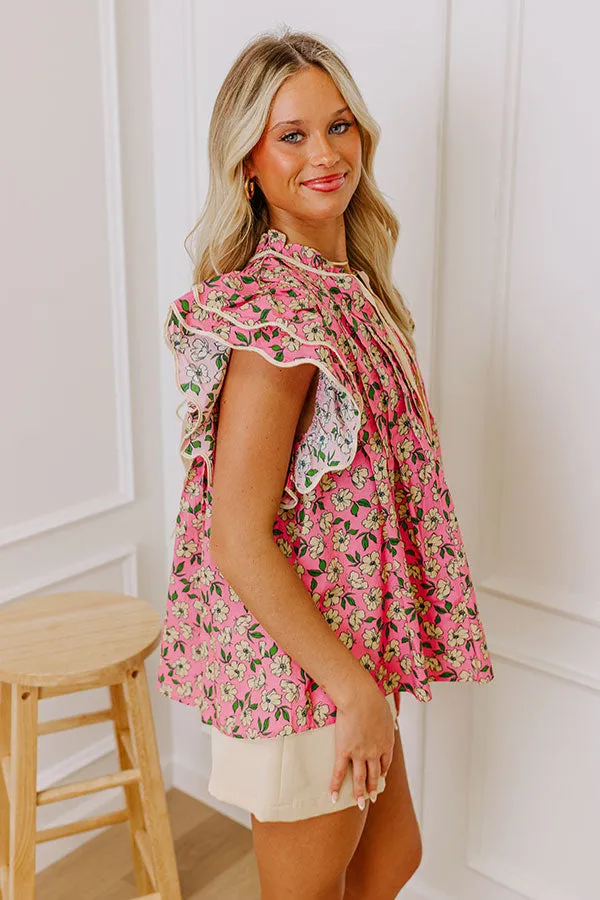 Brunch On The Patio Floral Top sold by Impressions product image thumbnail 4