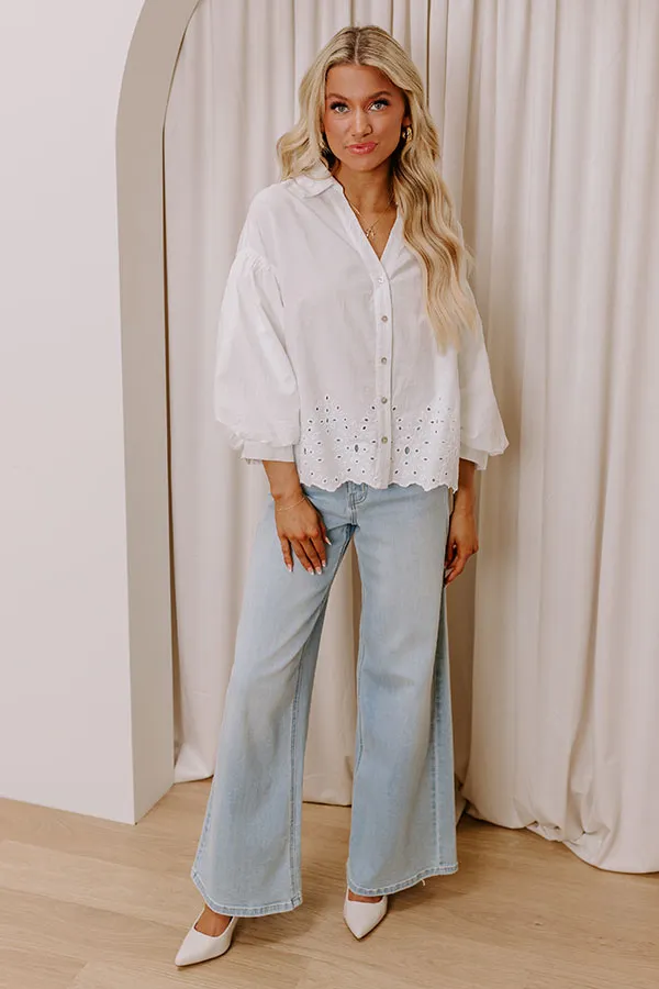 Kind Gesture Eyelet Top in White sold by Impressions product image thumbnail 2