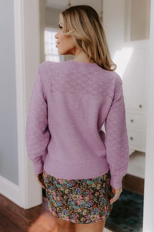 Brunch Babe Pointelle Knit Top sold by Impressions product image thumbnail 4