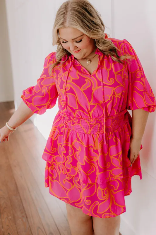 Stay Sweet Floral Mini Dress Curves sold by Impressions