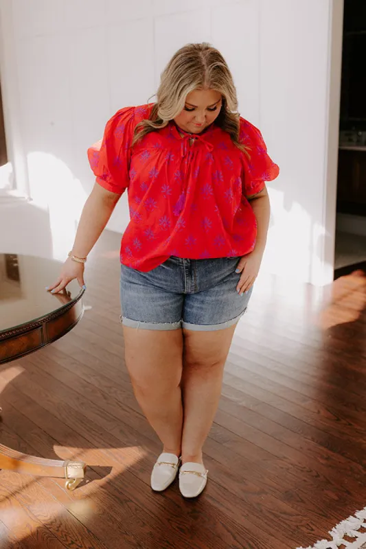 Sweetheart Moment Floral Top Curves sold by Impressions