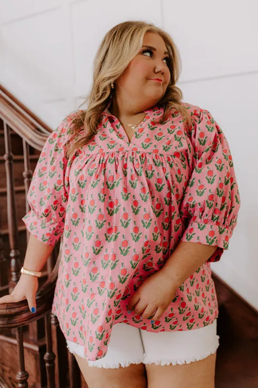 Boho Vibes Floral Top Curves sold by Impressions