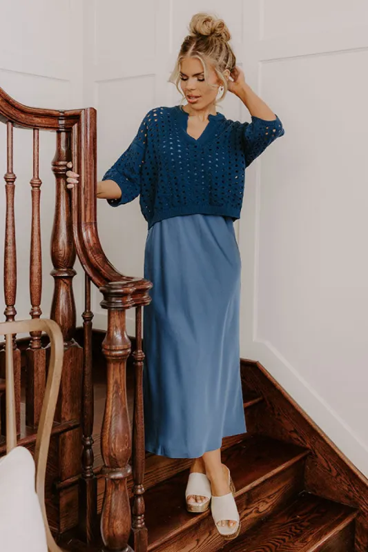 Bistro Cutie Satin Midi Dress Set sold by Impressions