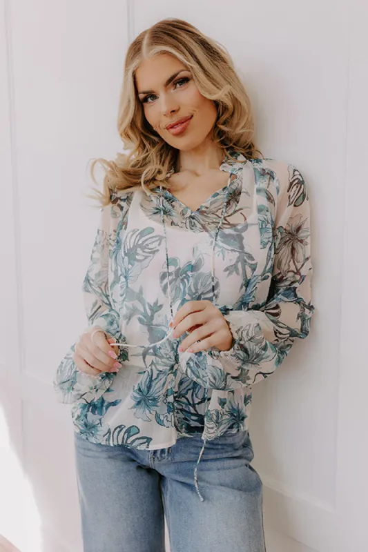Secret Garden Floral Top sold by Impressions