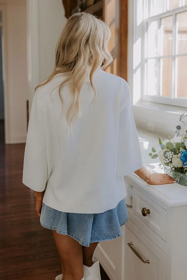 Simply Chic Sweater Top in White sold by Impressions product image thumbnail 4