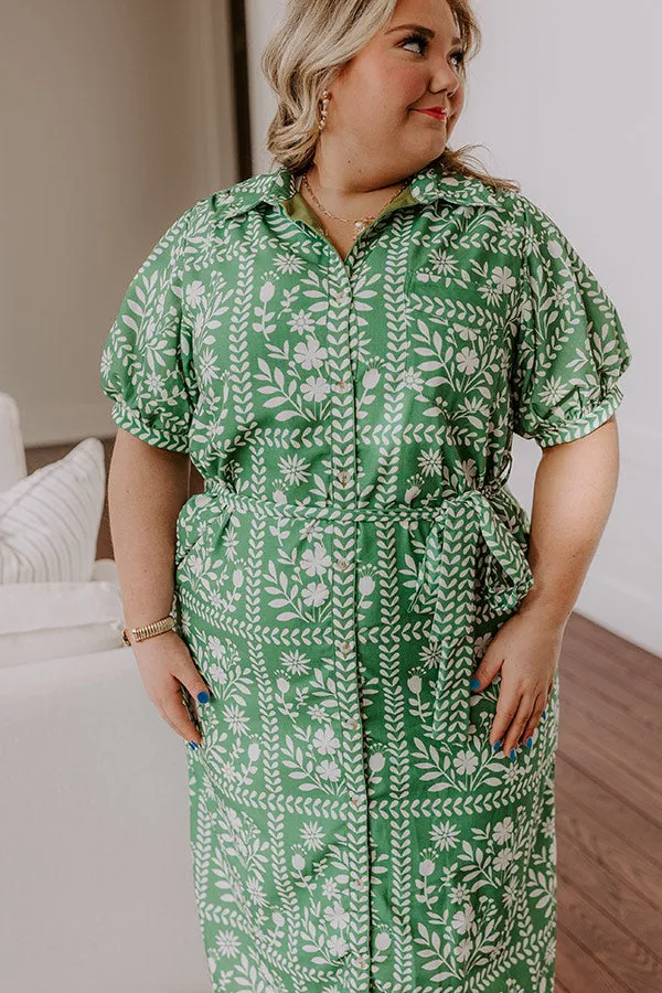 Patio Brunch Floral Midi Dress Curves sold by Impressions product image thumbnail 3