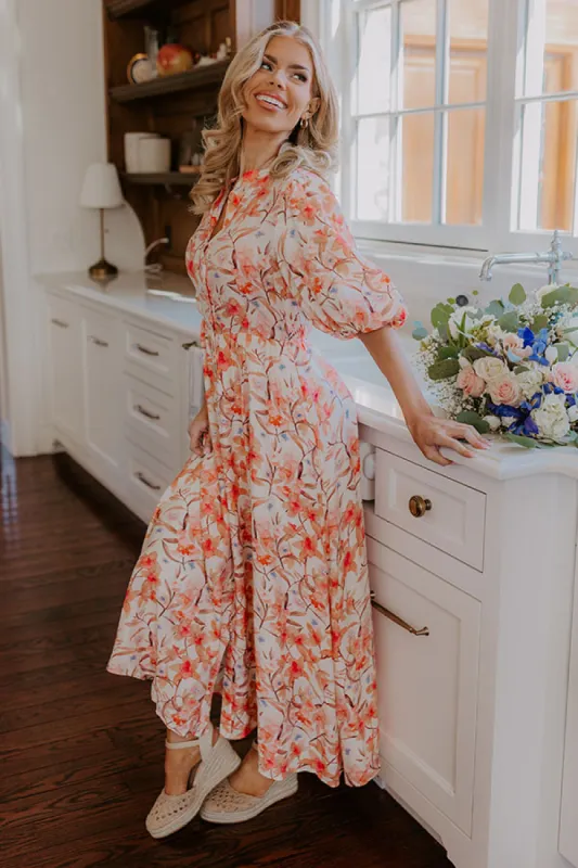 Bellini's Please Floral Midi Dress sold by Impressions
