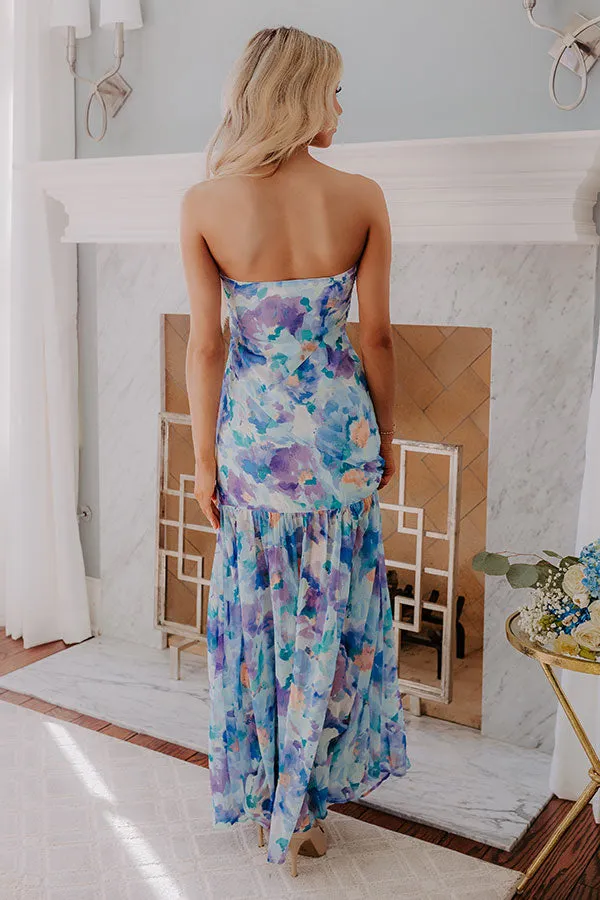 Sunkissed Moment Floral Maxi Dress in Periwinkle sold by Impressions product image thumbnail 4