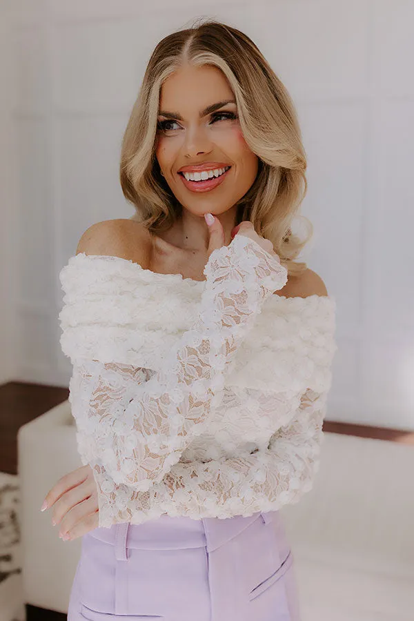 Candlelit Dinner Lace Top sold by Impressions product image thumbnail 3