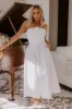 Night At The Gala Jacquard Midi in White sold by Impressions