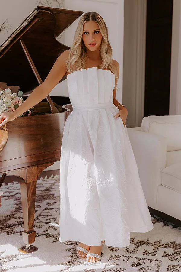 Night At The Gala Jacquard Midi in White sold by Impressions product image thumbnail 4