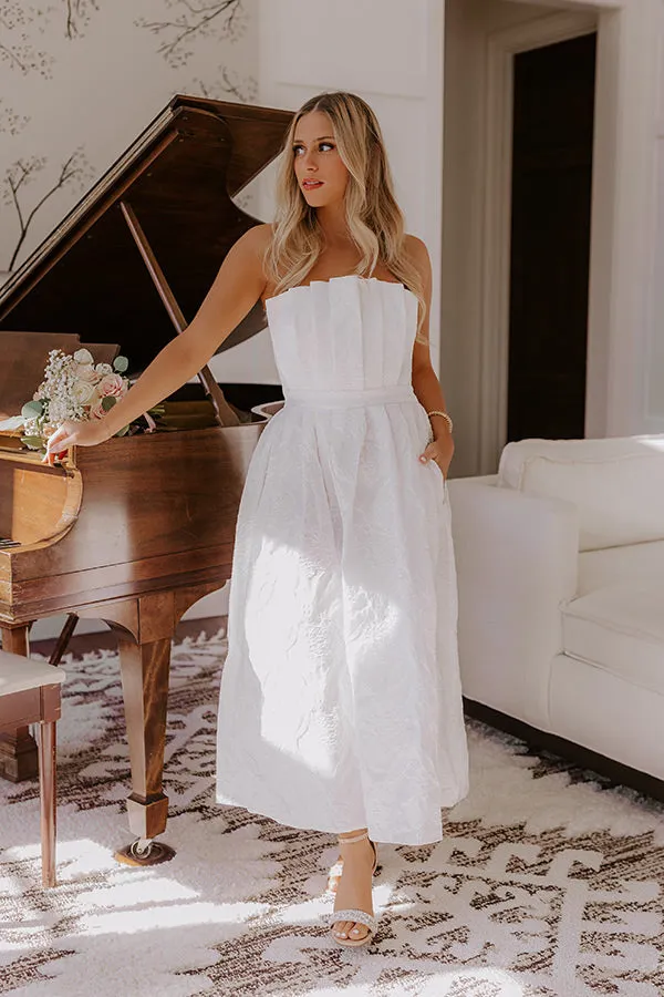 Night At The Gala Jacquard Midi in White sold by Impressions product image thumbnail 2