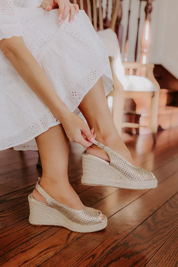 The Vivian Woven Wedge In Gold sold by Impressions product image thumbnail 2