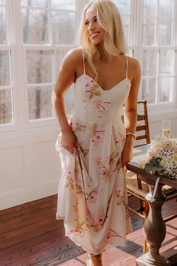 Serene Gardens Embroidered Midi Dress sold by Impressions product image thumbnail 3