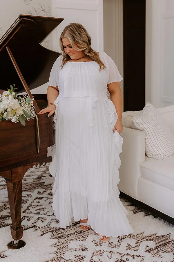 Lost In Your Eyes Pleated Maxi Dress Curves sold by Impressions