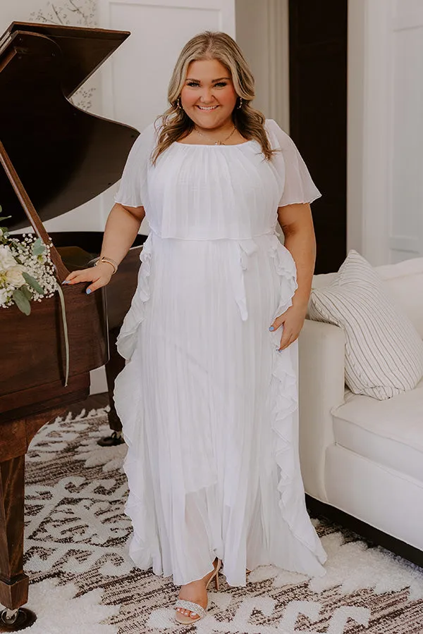 Lost In Your Eyes Pleated Maxi Dress Curves sold by Impressions product image thumbnail 5