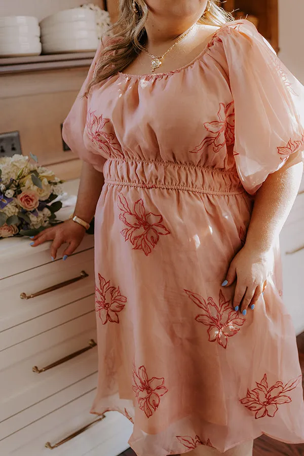 Style A La Mode Embroidered Organza Midi Dress Curves sold by Impressions product image thumbnail 3