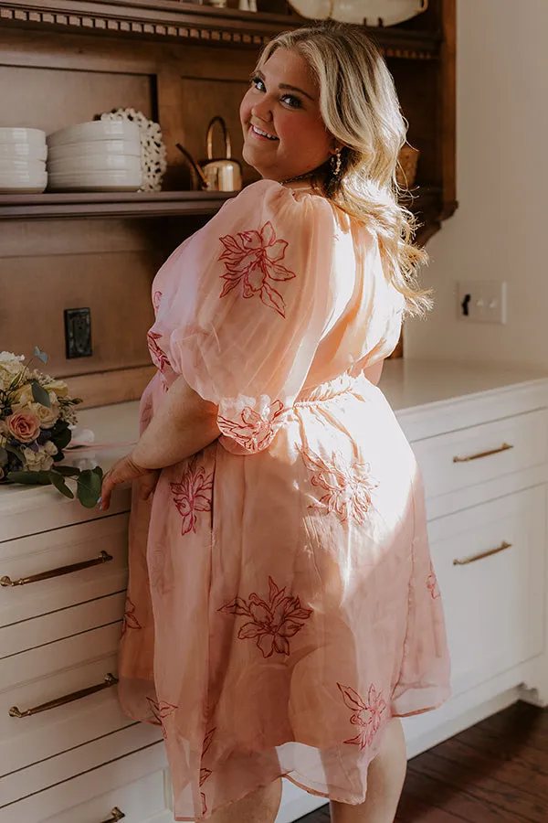 Style A La Mode Embroidered Organza Midi Dress Curves sold by Impressions product image thumbnail 5