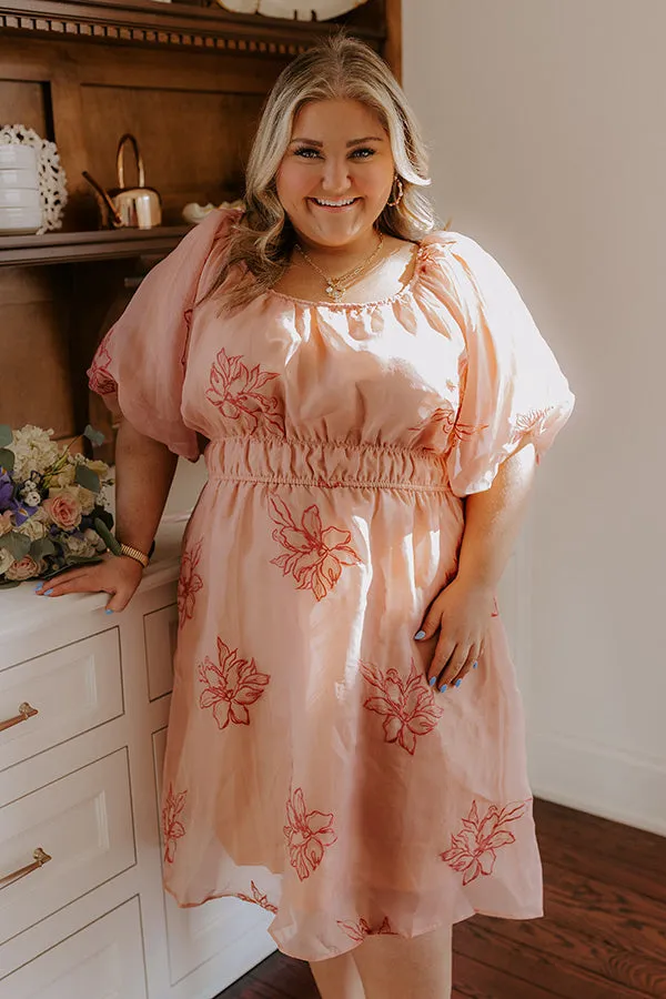 Style A La Mode Embroidered Organza Midi Dress Curves sold by Impressions product image thumbnail 2