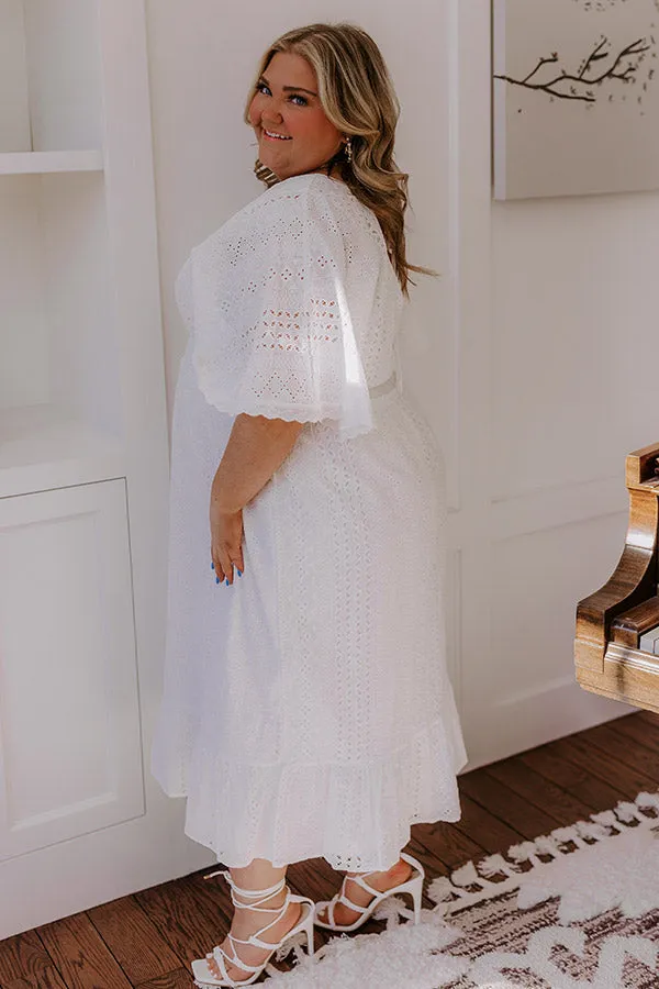 Romantic Bliss Eyelet Midi Dress Curves sold by Impressions product image thumbnail 3