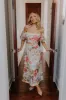 Tea Garden Chic Floral Midi Dress sold by Impressions