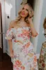 Tea Garden Chic Floral Midi Dress sold by Impressions