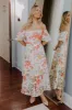 Tea Garden Chic Floral Midi Dress sold by Impressions