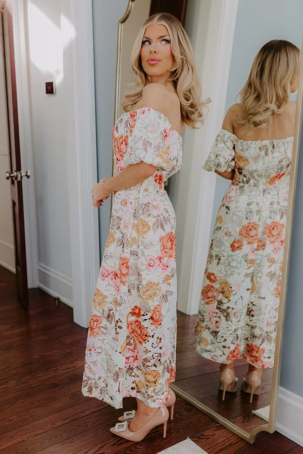 Tea Garden Chic Floral Midi Dress sold by Impressions product image thumbnail 4