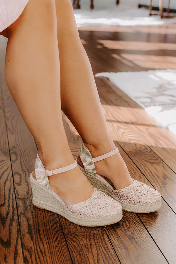 The Carlie Woven Wedge in Light Pink sold by Impressions product image thumbnail 3