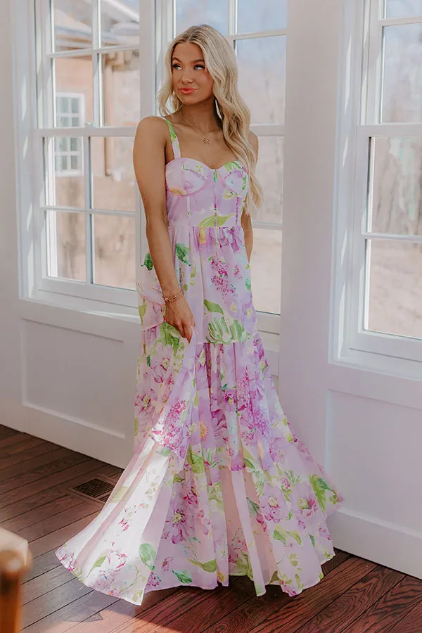 Heartfelt Elegance Floral Tiered Maxi Dress sold by Impressions product image thumbnail 3