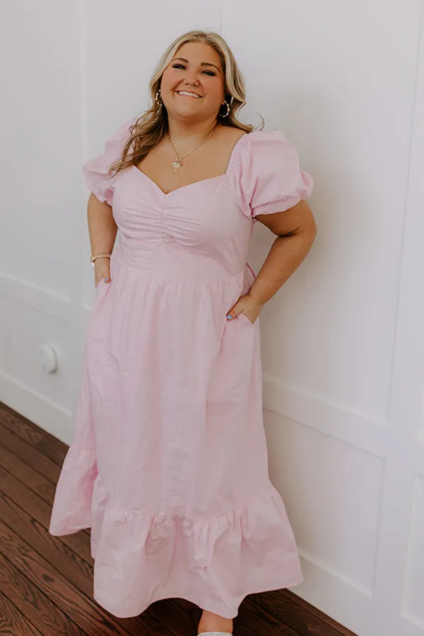 Sweet Serendipity Maxi Dress in Dusty Purple Curves sold by Impressions