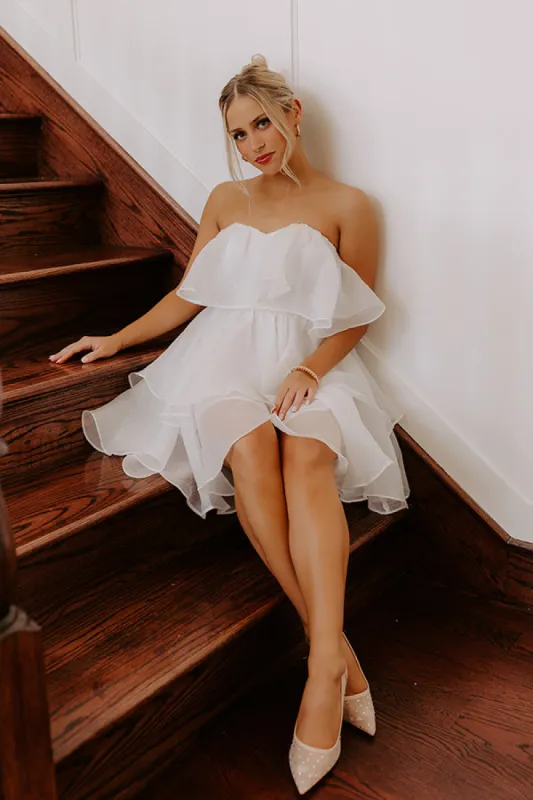 Heart Skips A Beat Tiered Mini Dress sold by Impressions