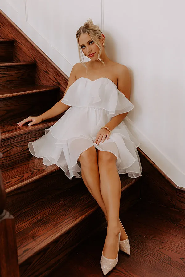 Heart Skips A Beat Tiered Mini Dress sold by Impressions