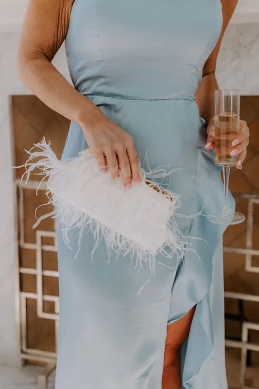 Dramatic Moment Feather Clutch sold by Impressions