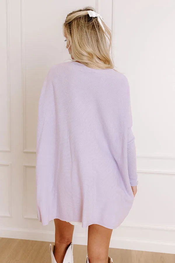 Always Cozy Sweater Top in Lavender sold by Impressions product image thumbnail 5