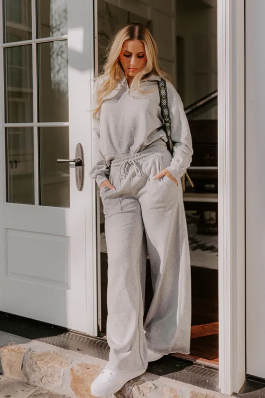 Cozy Lifestyle High Waist Vintage Wash Pants in Grey sold by Impressions