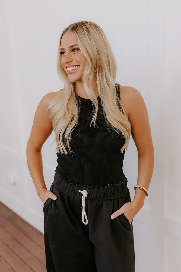 Uptown Night Out Knit Top in Black sold by Impressions