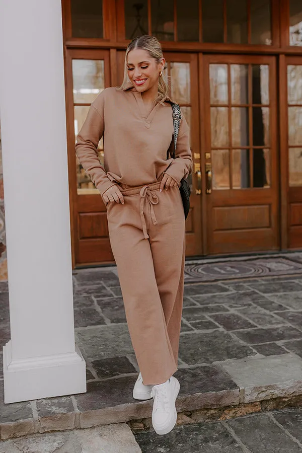 Cozy Cues Sweatshirt in Camel sold by Impressions product image thumbnail 3