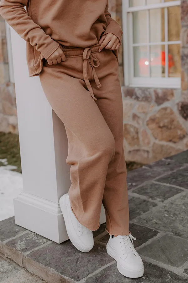 Cozy Cues High Waist Wide Leg Pants in Camel sold by Impressions product image thumbnail 2