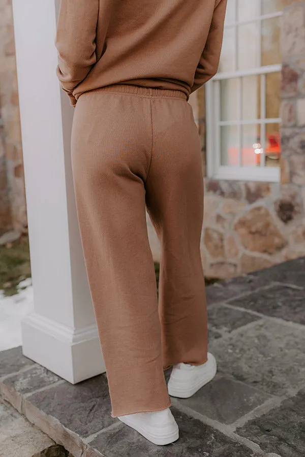 Cozy Cues High Waist Wide Leg Pants in Camel sold by Impressions product image thumbnail 4