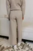 Small Town Bistro High Waist Knit Pants in Warm Taupe sold by Impressions