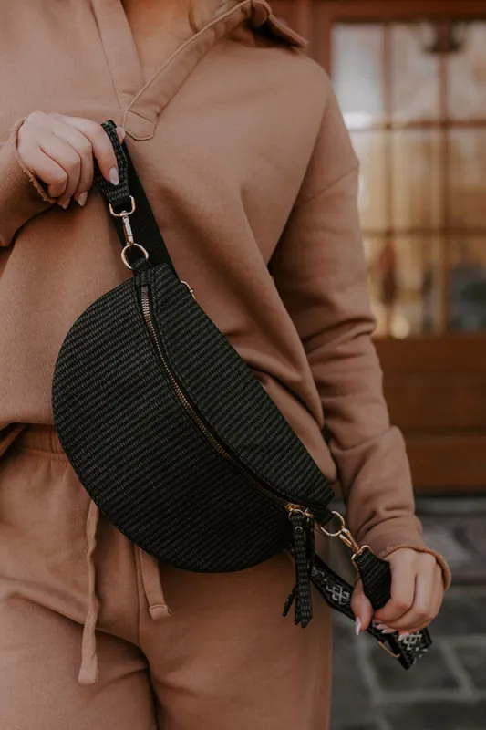City Chic Faux Leather Fanny Pack in Black sold by Impressions