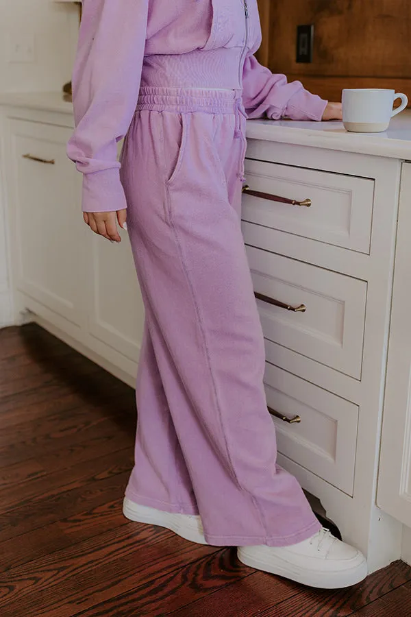 Road Trip Ready High Waist Vintage Wash Pants in Dusty Purple sold by Impressions product image thumbnail 4